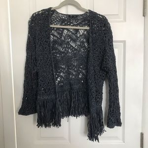 Nic + Zoe Navy Cardigan